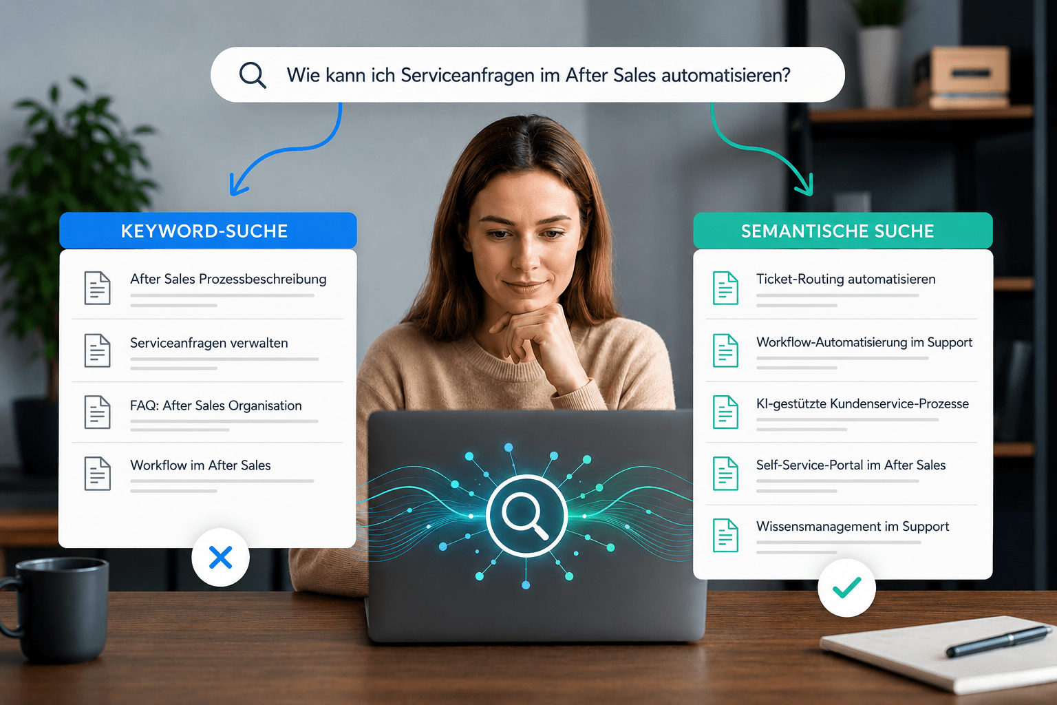 Semantische Suche einfach erklärt: Bedeutung, KI & Enterprise Search