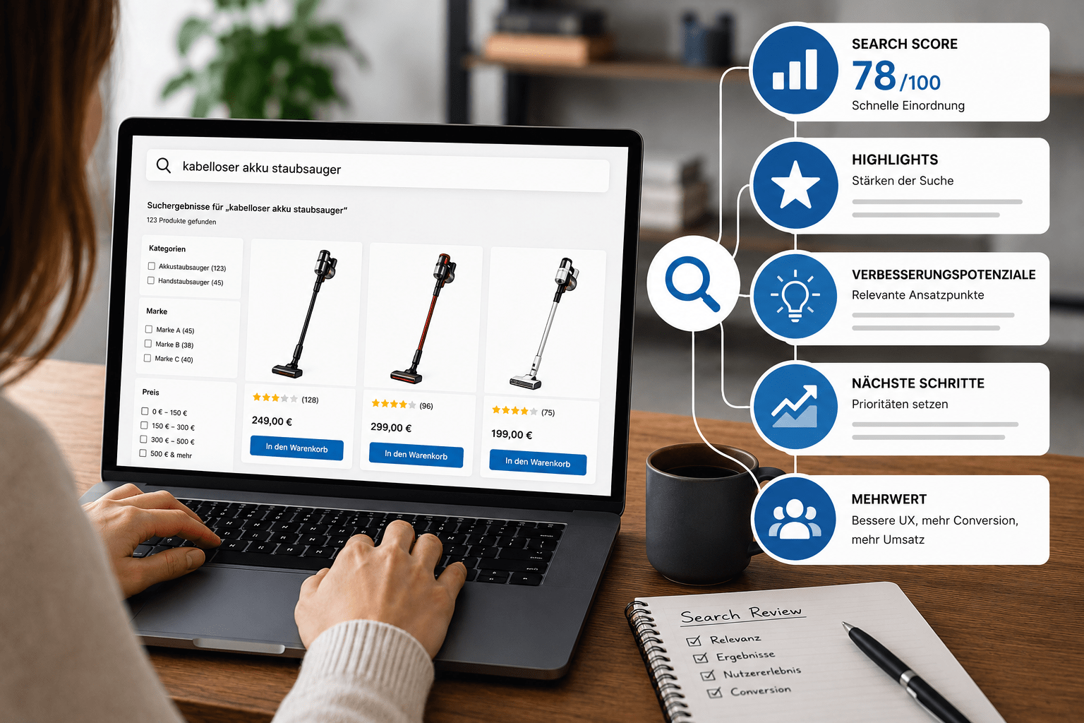 Search Review: Wie Unternehmen die Qualität ihrer Website Suche besser einschätzen können